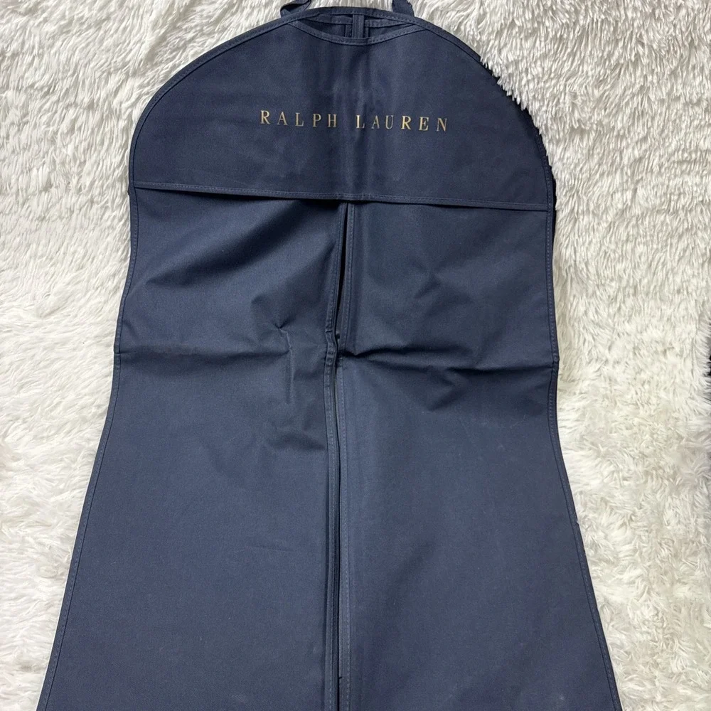 Ralph Lauren Navy Garment Suit Travel Bag Zip Cover Logo 64
